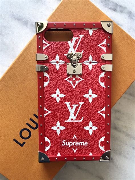 supreme louis vuitton eye trunk phone case 7 plus fake|supreme x louis vuitton diamond.